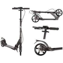 Kruzzel Hyperion City Scooter - Step voor volwassenen - Opvouwbaar - Vering - Schijf rem - 100kg - Autoped - Grote