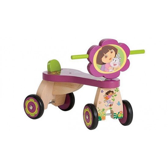 Dora Stabiele Houten Loopfiets Jungle met 4 Wielen 1+